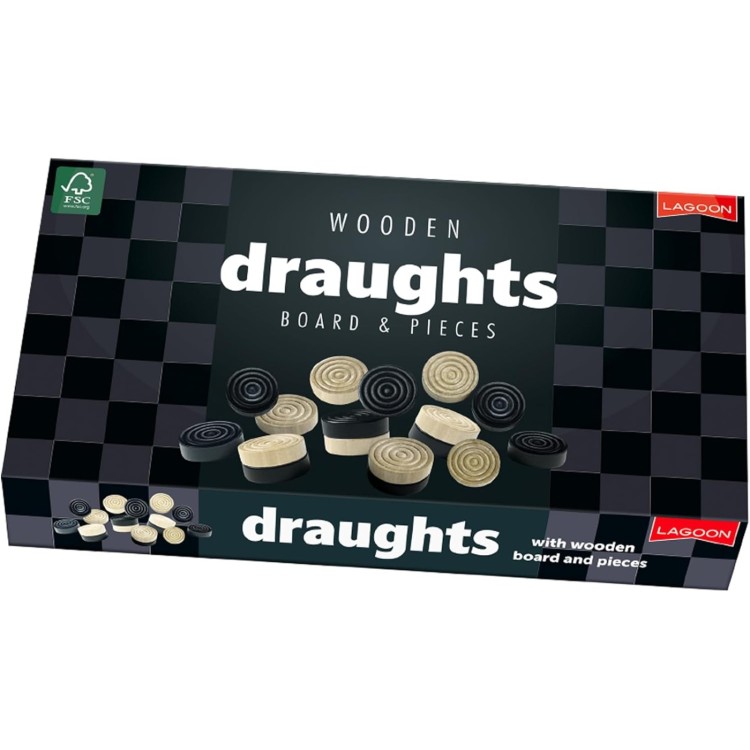 Lagoon Wooden Draughts