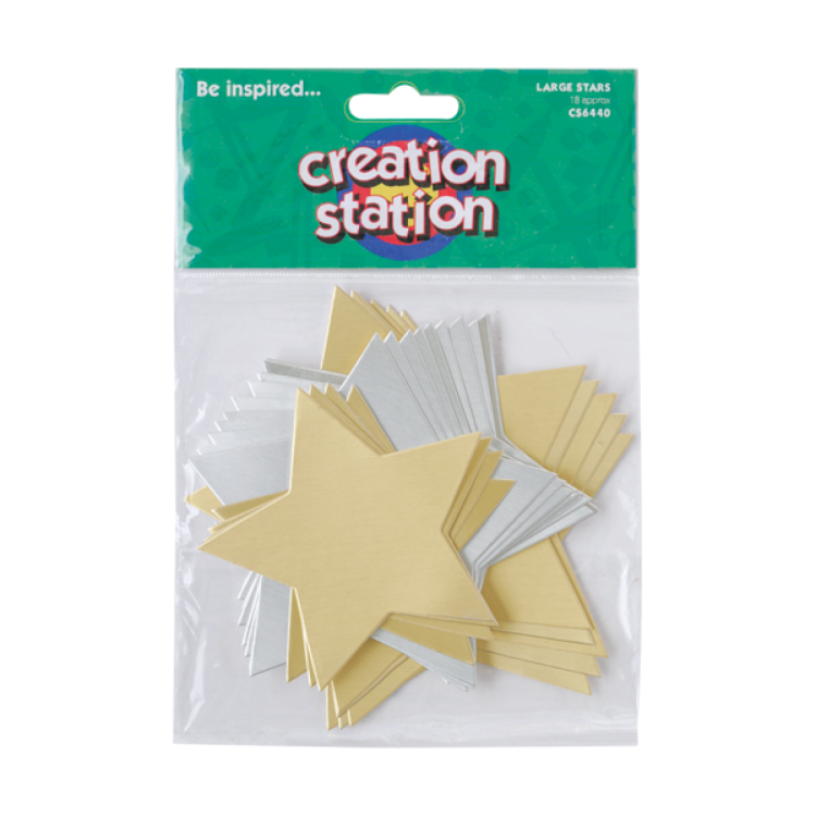 Creation Station Large Gold & Silver Stars