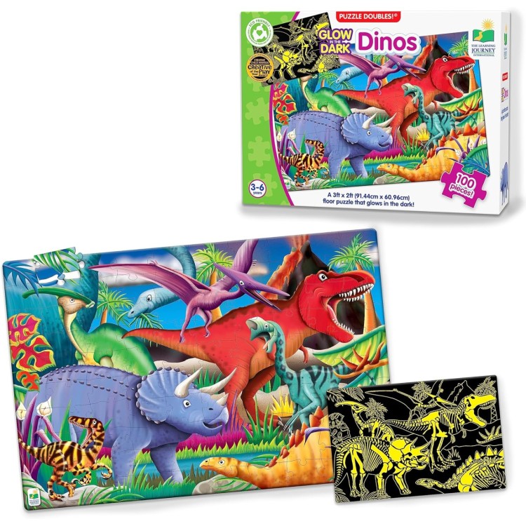 Learning Journey Dinos Glow in the Dark 100pc Puzzle
