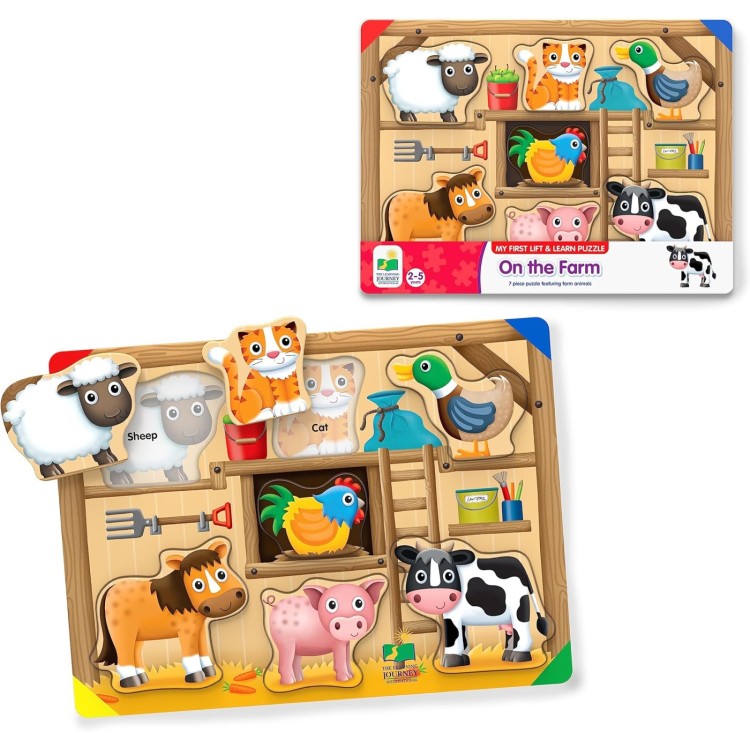 Learning Journey Lift & Learn Puzzle - On the Farm