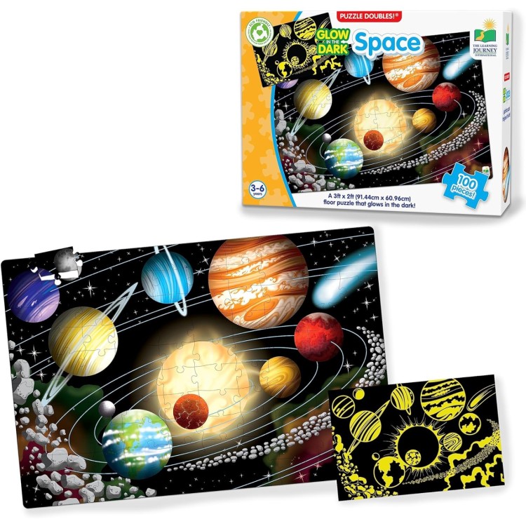 Learning Journey Space Glow in the Dark 100pc Puzzle