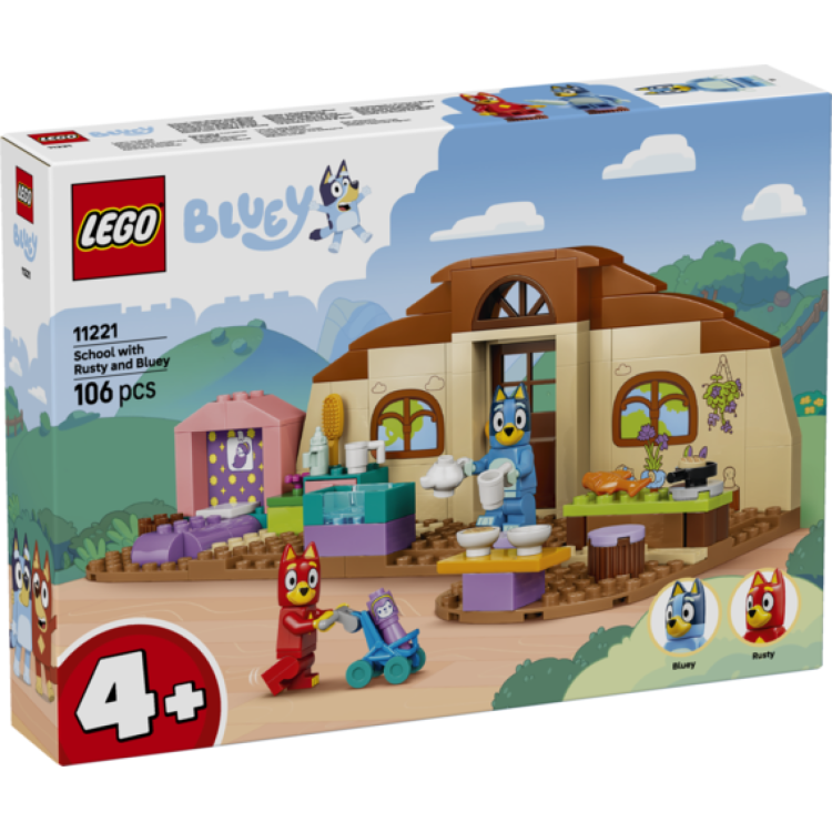 Lego Bluey 11221 School with Rusty and Bluey