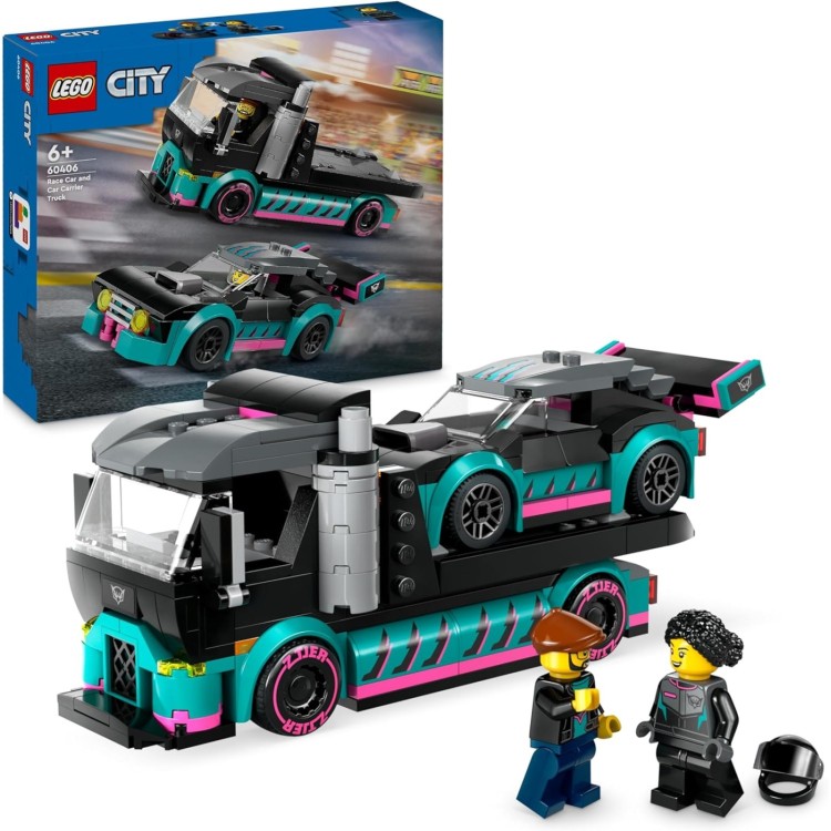 Lego City 60406 Race Car and Car Carrier Truck