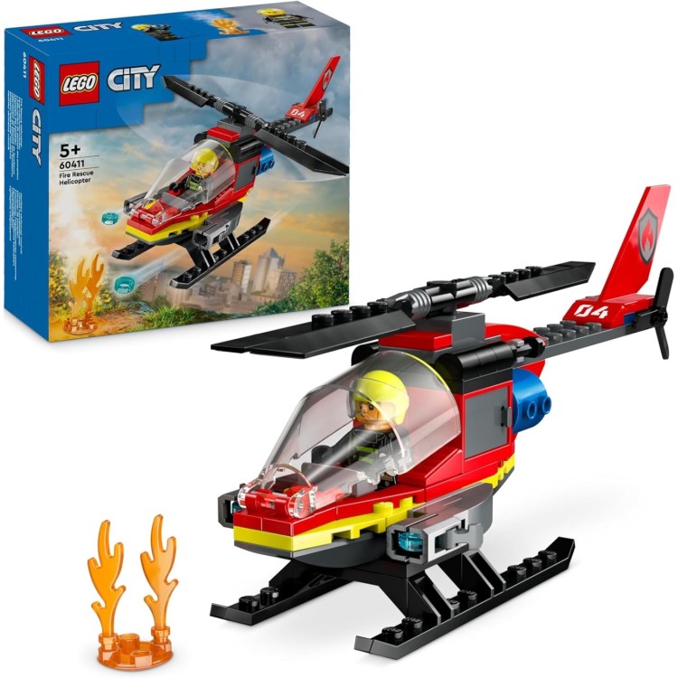 Lego City 60411 Fire Rescue Helicopter