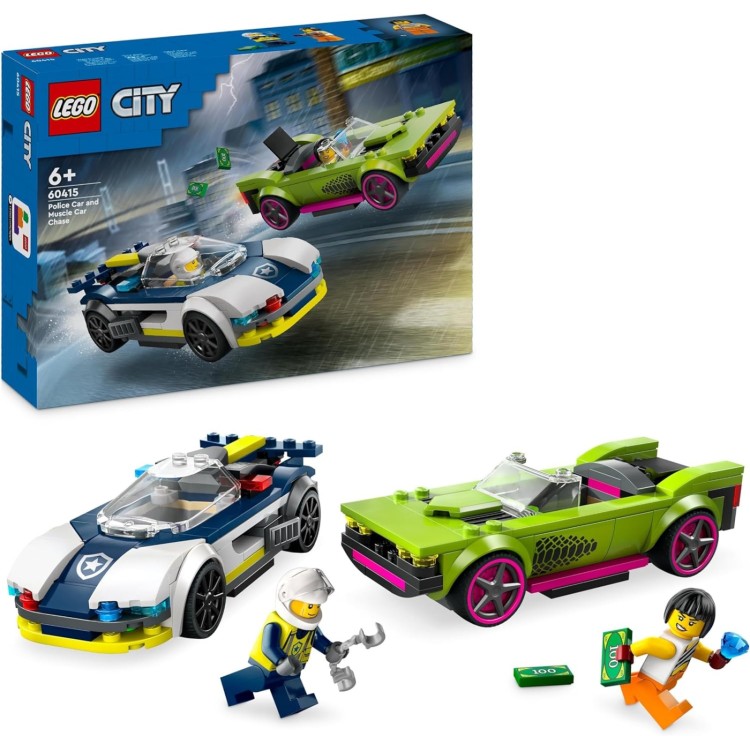 Lego City 60415 Police Car and Muscle Car Chase