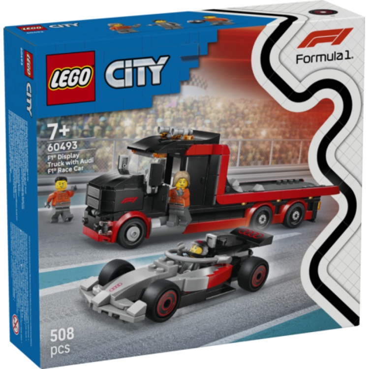Lego City 60493 F1 Display Truck with Audi F1 Race Car