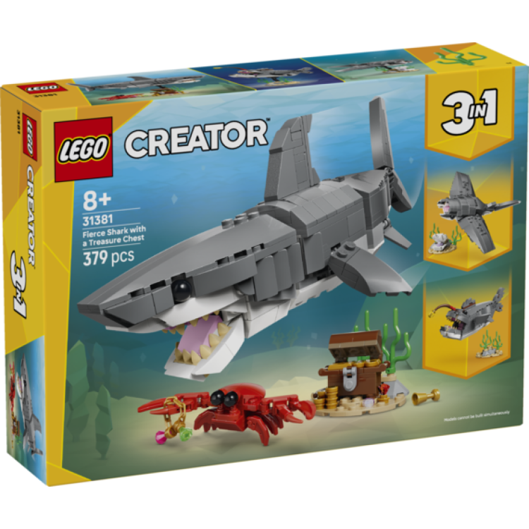 Lego Creator 31381 Fierce Shark with a Treasure Chest
