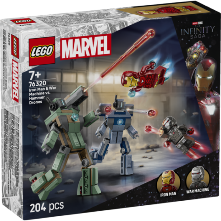Lego Marvel 76320 Iron Man & War Machine vs Hammer Drones