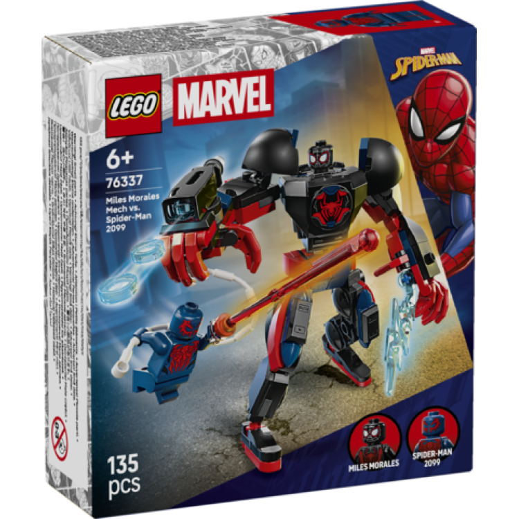 Lego Marvel 76337 Miles Morales Mech vs Spiderman 2099