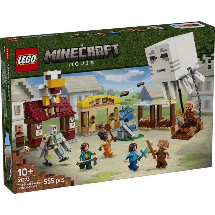 Lego Minecraft Movie 21273 The Ghast Balloon Village Attack