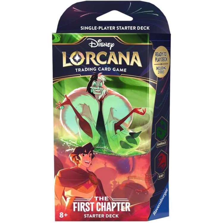 Disney Lorcana The First Chapter TCG Starter Deck (Cruella DeVil / Aladdin)