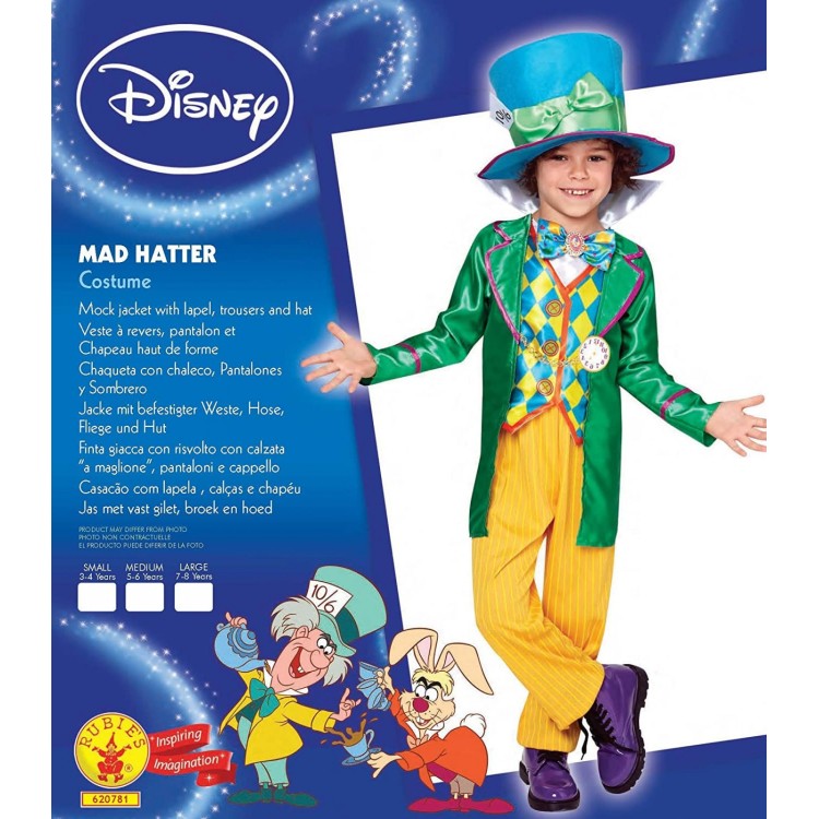 Rubies Mad Hatter Costume Small (3-4 Years)