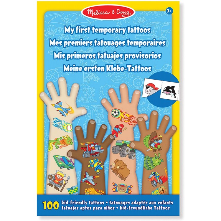 Melissa & Doug My First Temporay Tattoos Blue Pack