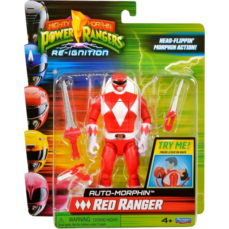Mighty Morphin Power Rangers Auto-Morphin Red Ranger Figure