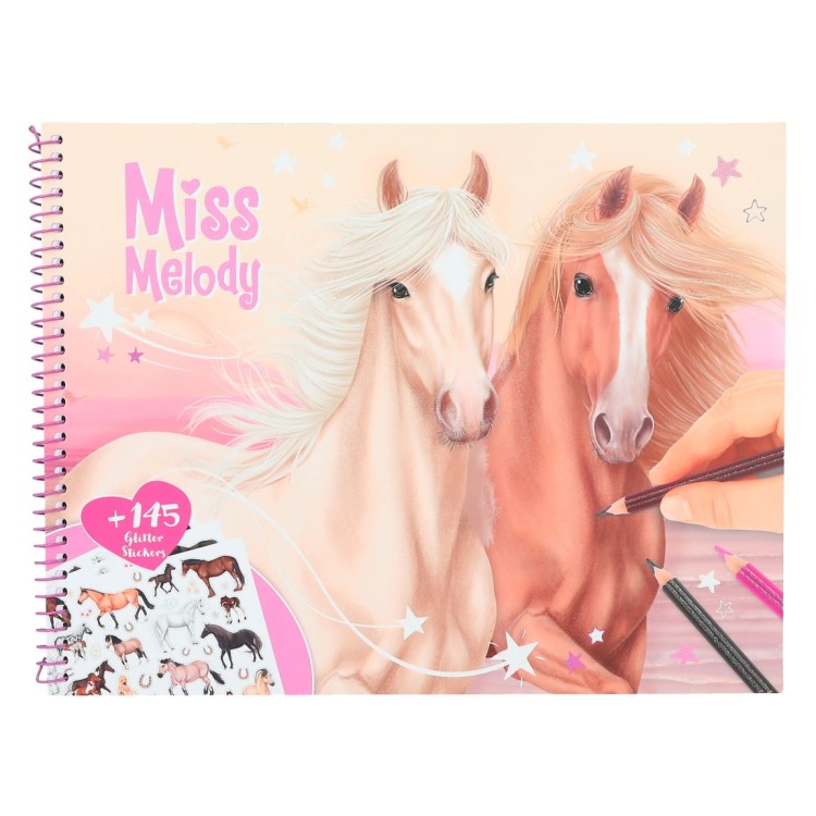Miss Melody Horses Colouring Book