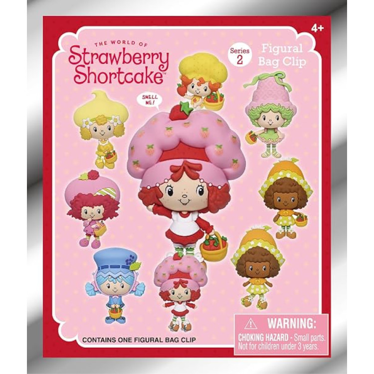 Monogram Strawberry Shortcake Figural Bag Clip Series 2