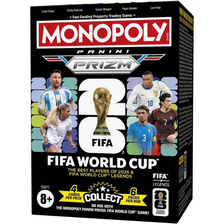 Monopoly Panini Prizm FIFA World Cup Trading Cards
