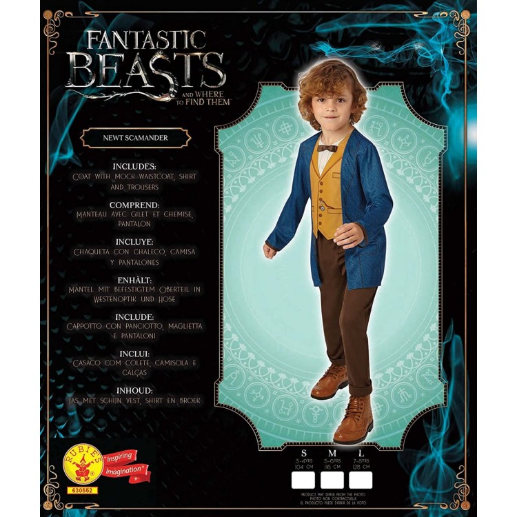 Rubies Fantastic Beasts Newt Scamander Costume Small (3-4 Years)