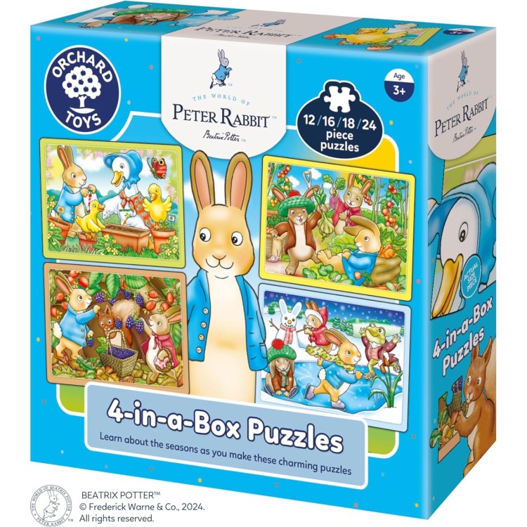 Orchard Toys Peter Rabbit 4-in-a-Box Puzzle