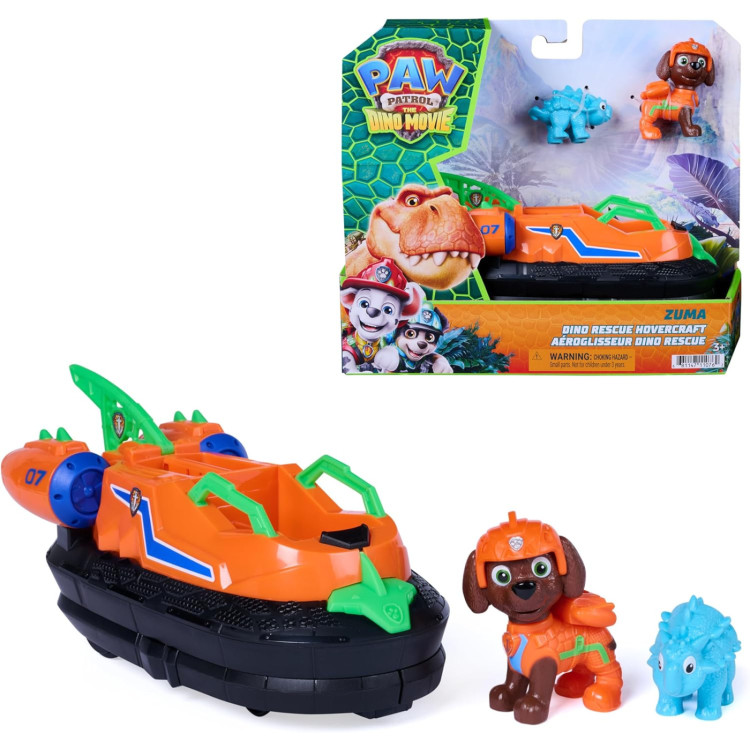 Paw Patrol The Dino Movie Vehicle - Zuma Dino Rescue Hovercraft