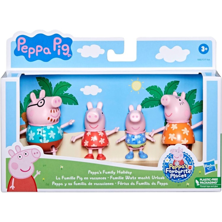 Peppa Pig Family Holiday Figure 4 Pack