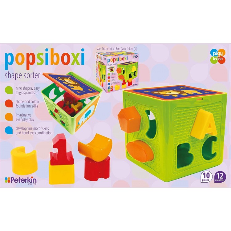 Play & Learn Popsiboxi Shape Sorter