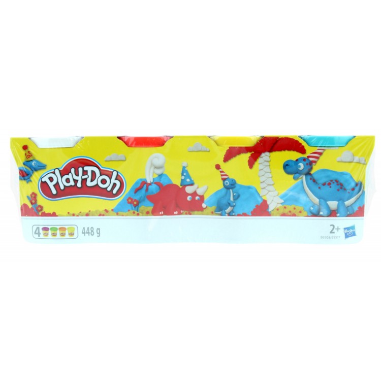 PlayDoh 4 Tub Pack - Classic Colours