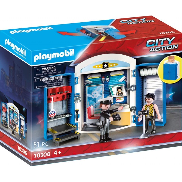 Playmobil 70306 Police Station Play Box Playset