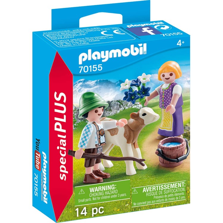 Playmobil Special Plus 70155 Children With Calf