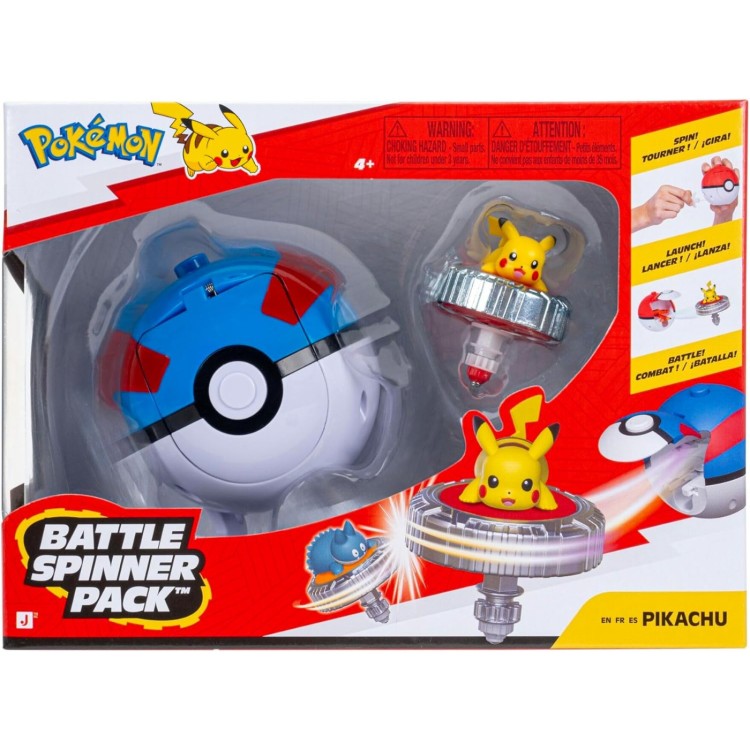 Pokemon Battle Spinner Pack - Pikachu & Great Ball