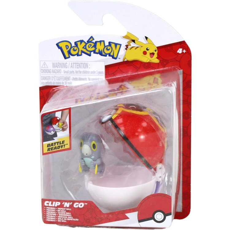 Pokemon Clip N Go Poke Ball - Frigibax & Repeat Ball