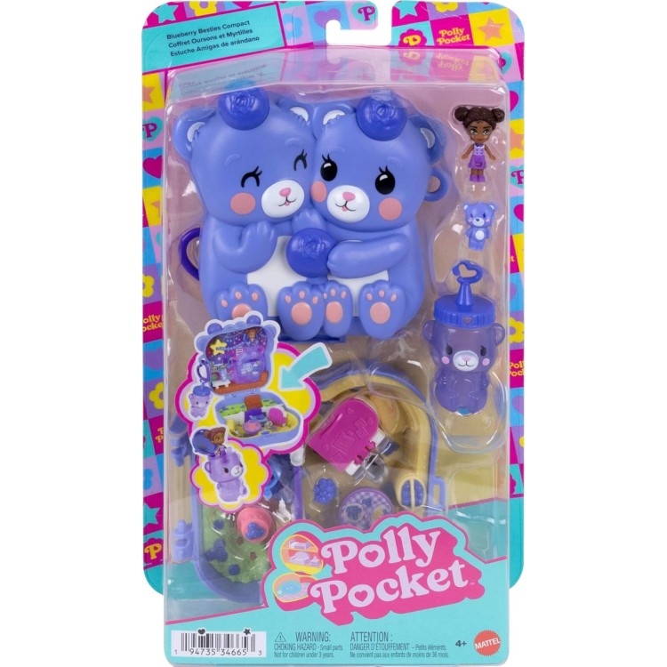 Polly Pocket Big World Blueberry Besties Compact
