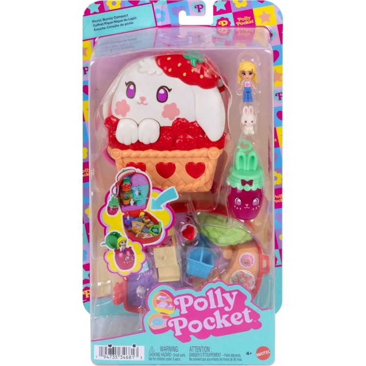Polly Pocket Big World Picnic Bunny Compact