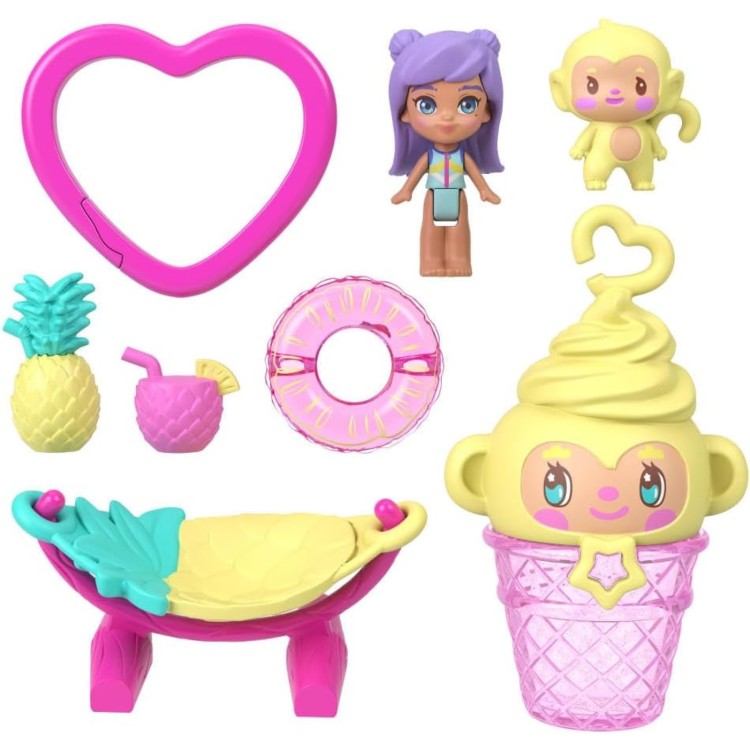 Polly Pocket Big World Pineapple Monkey Compact