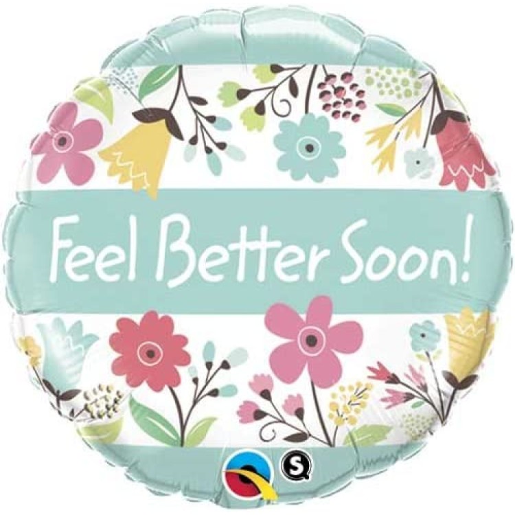 Qualatex Feel Better Soon Microfoil Helium Balloon