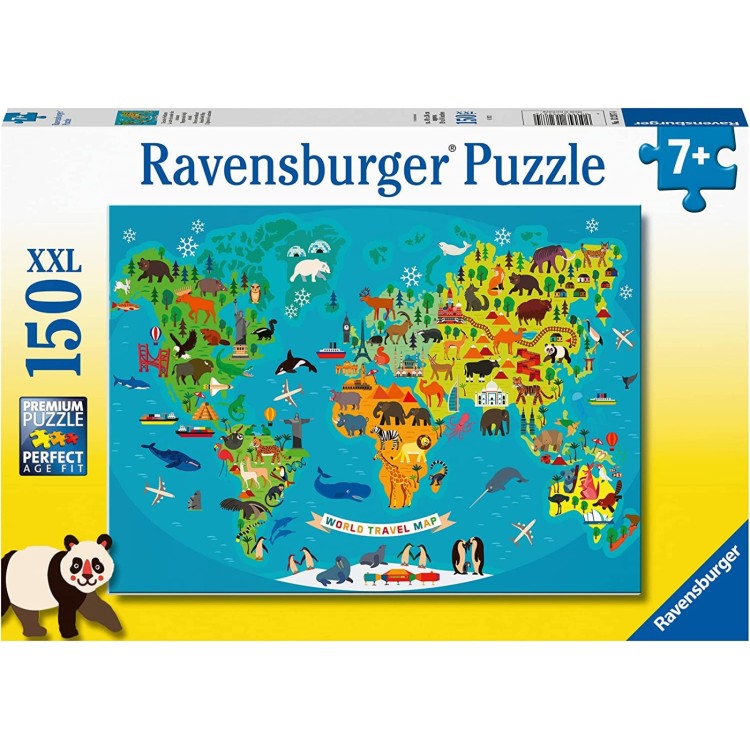 Ravensburger Animal World Map XXL 150pc Puzzle