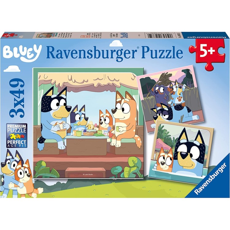 Ravensburger Bluey Adventures 3 x 49pc Puzzle