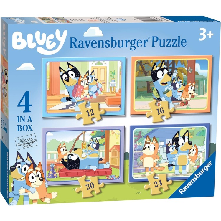 Ravensburger Bluey 4 in a Box Puzzle - Let's Do This