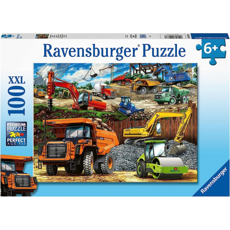 Ravensburger Construction Vehicles XXL 100pc Puzzle