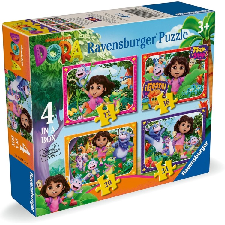 Ravensburger Dora 4 in a Box Puzzle - Join the Adventure