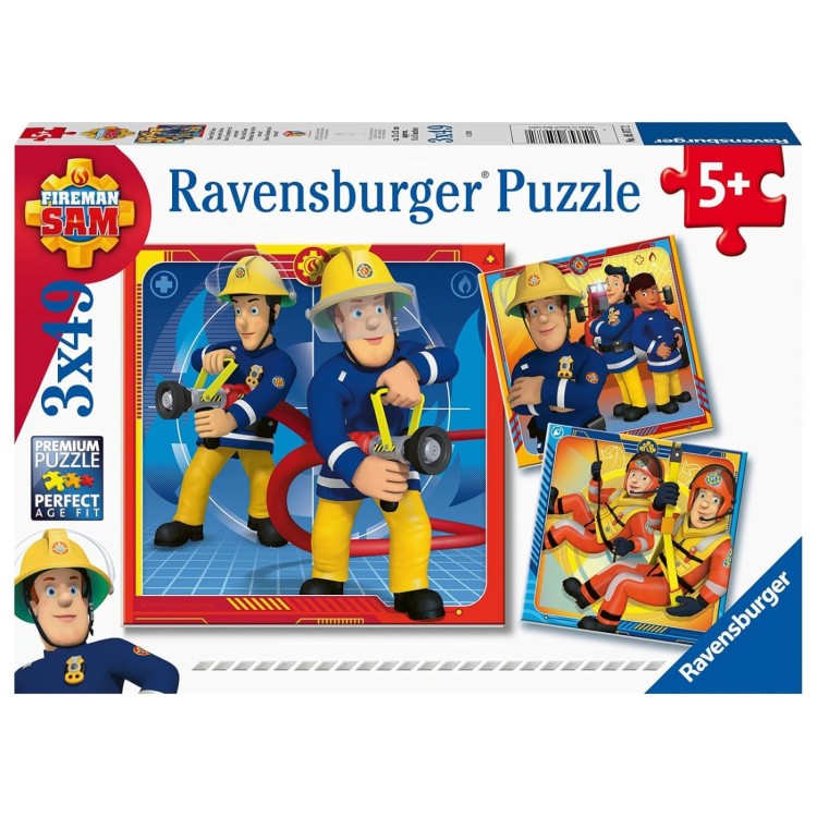 Ravensburger Fireman Sam to the Rescue 3 x 49pc Puzzle