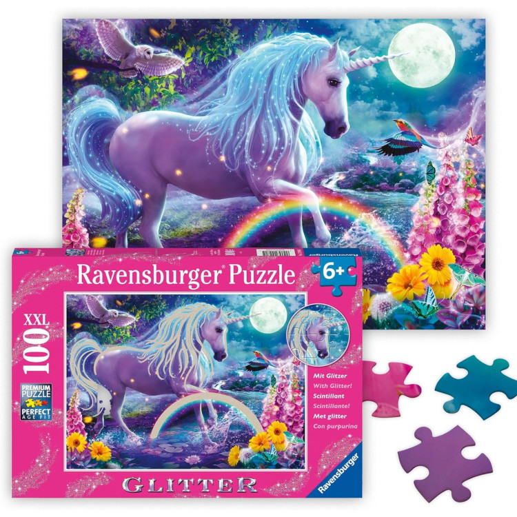 Ravensburger Glitter Unicorn XXL 100pc Puzzle