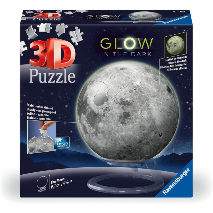 Ravensburger Glow in the Dark Moon 3D Puzzle