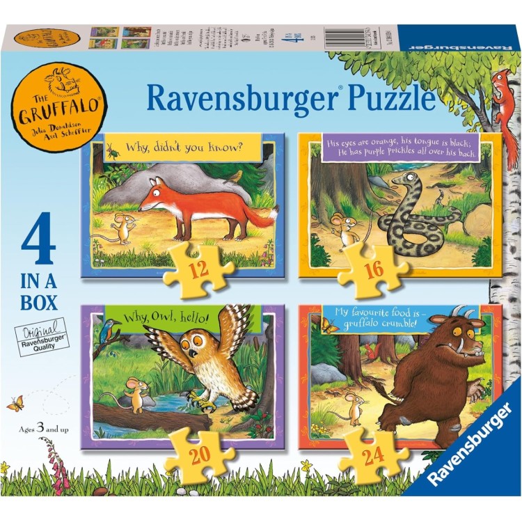 Ravensburger Gruffalo & Friends 4 In A Box Puzzle