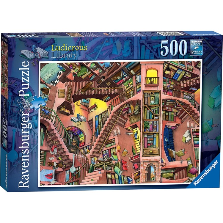 Ravensburger Ludicrous Library 500pc Puzzle