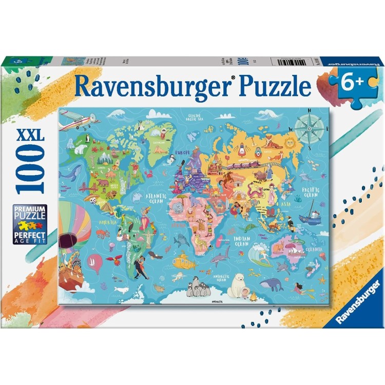 Ravensburger Map of the World XXL 100pc Puzzle