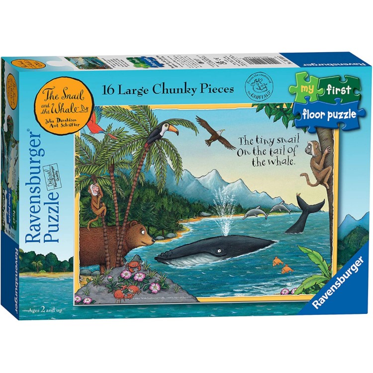 Ravensburger My First Snail And The Whale Floor Puzzle 16pc