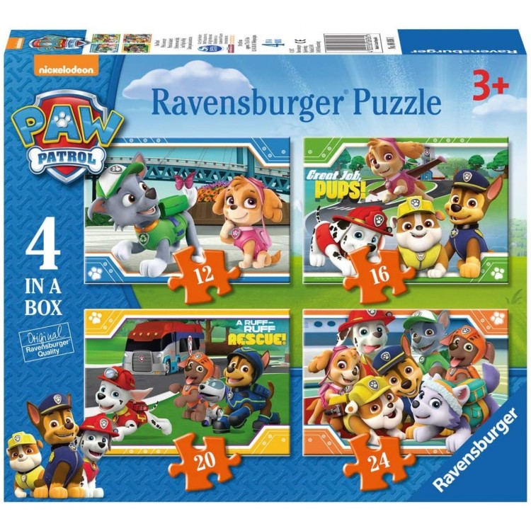 Ravensburger Paw Patrol 4 In A Box Puzzle