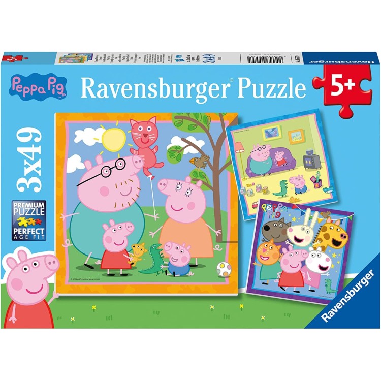 Ravensburger Peppa Pig 3 x 49pc Puzzle