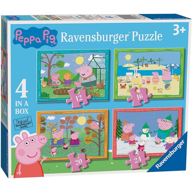 Ravensburger Peppa Pig Four Seasons 4 In A Box Puzzle